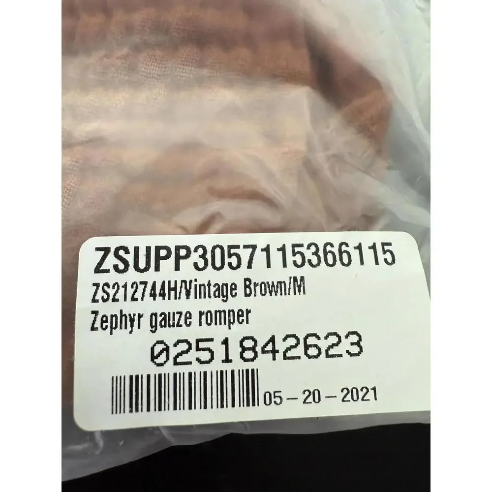 NWT REVOLVE Z Supply Zephyr Romper Brown M - Picture 6 of 8